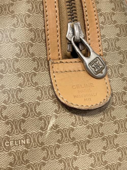 CELINE（セリーヌ）CELINE (セリーヌ) マカダムミニボストンバッグ ベージュの古着・服飾アイテム