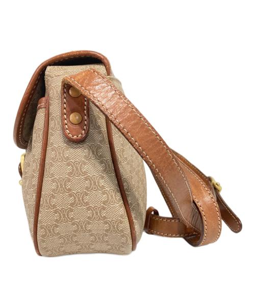 CELINE（セリーヌ）CELINE (セリーヌ) マカダムミニショルダーバッグ ブラウンの古着・服飾アイテム