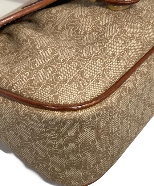 CELINE（セリーヌ）CELINE (セリーヌ) マカダムミニショルダーバッグ ブラウンの古着・服飾アイテム