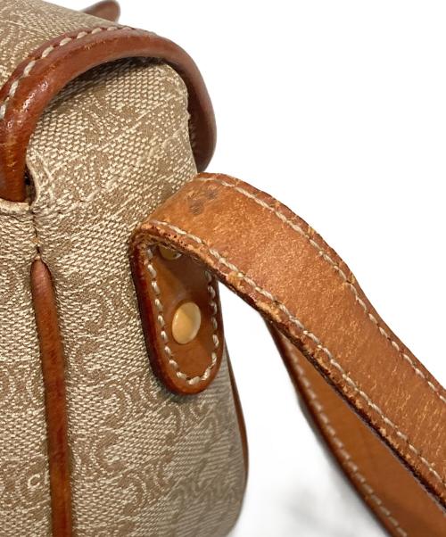 CELINE（セリーヌ）CELINE (セリーヌ) マカダムミニショルダーバッグ ブラウンの古着・服飾アイテム