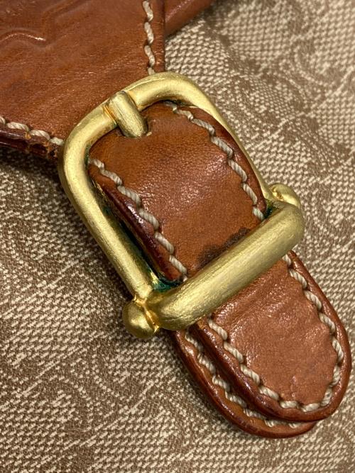 CELINE（セリーヌ）CELINE (セリーヌ) マカダムミニショルダーバッグ ブラウンの古着・服飾アイテム