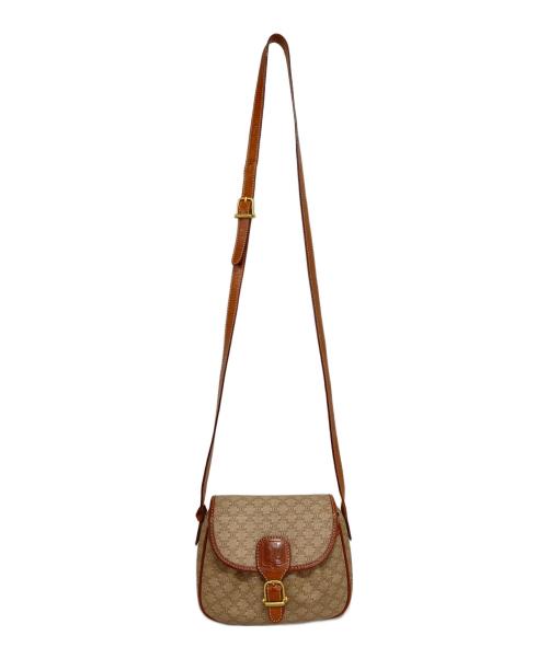 CELINE（セリーヌ）CELINE (セリーヌ) マカダムミニショルダーバッグ ブラウンの古着・服飾アイテム