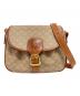 CELINE（セリーヌ）の古着「マカダムミニショルダーバッグ」｜ブラウン