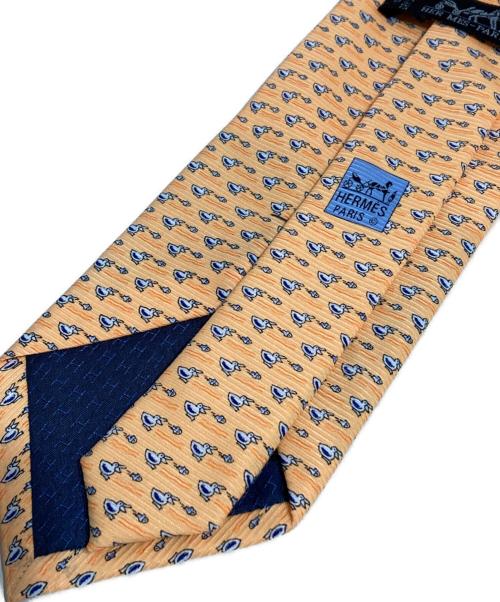 HERMES（エルメス）HERMES (エルメス) ネクタイ イエロー サイズ:-の古着・服飾アイテム
