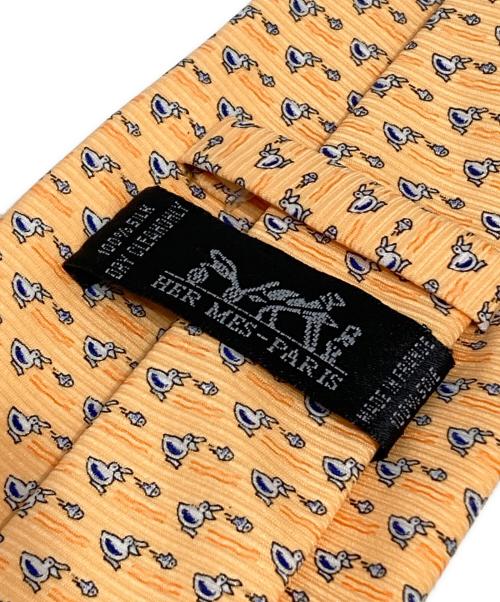 HERMES（エルメス）HERMES (エルメス) ネクタイ イエロー サイズ:-の古着・服飾アイテム