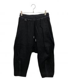 BYBORRE（バイボレ）の古着「Tapered Cropped Pants/テーパードクロップドパンツ」｜ブラック