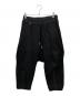 BYBORRE（バイボレ）の古着「Tapered Cropped Pants/テーパードクロップドパンツ」｜ブラック