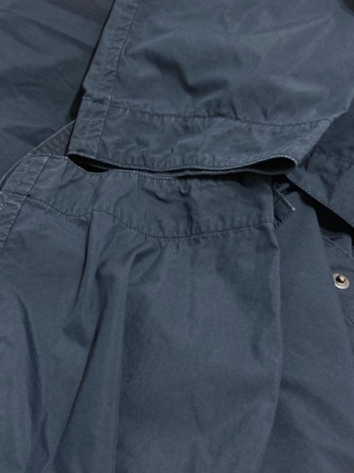 Porter Classic（ポータークラシック）Porter Classic (ポータークラシック) POPLIN Gathered JACKET/ポプリン ギャザーシャツ ジャケット ネイビー サイズ:3の古着・服飾アイテム