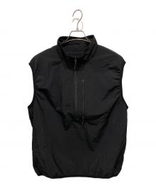 STUMPSTAMP（ストンプスタンプ）の古着「HALF ZIP PULLOVER VEST」｜ブラック