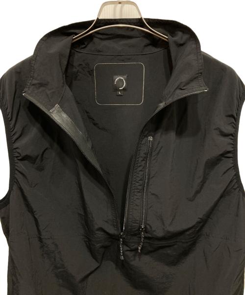 STUMPSTAMP（ストンプスタンプ）STUMPSTAMP (ストンプスタンプ) HALF ZIP PULLOVER VEST ブラック サイズ:Lの古着・服飾アイテム