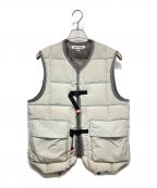 HELLA GREENヘラグリーン）の古着「Ripstop Nylon Down Vest」｜グレー