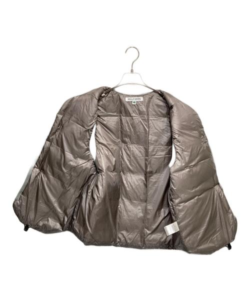 HELLA GREEN（ヘラグリーン）HELLA GREEN (ヘラグリーン) Ripstop Nylon Down Vest グレー サイズ:Lの古着・服飾アイテム