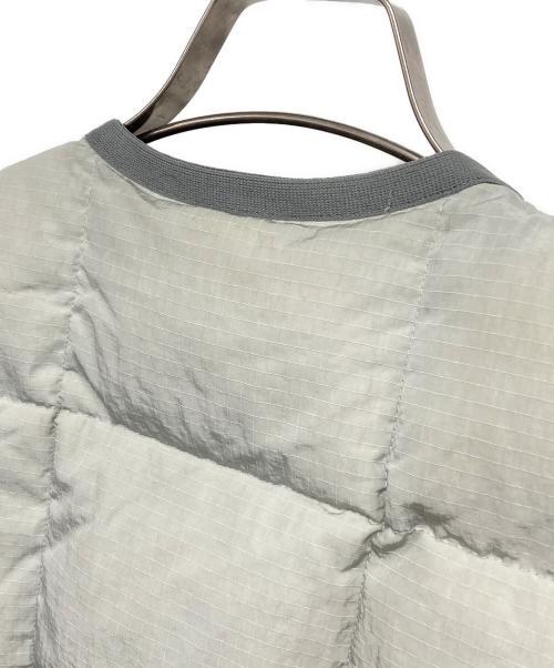 HELLA GREEN（ヘラグリーン）HELLA GREEN (ヘラグリーン) Ripstop Nylon Down Vest グレー サイズ:Lの古着・服飾アイテム