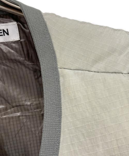 HELLA GREEN（ヘラグリーン）HELLA GREEN (ヘラグリーン) Ripstop Nylon Down Vest グレー サイズ:Lの古着・服飾アイテム