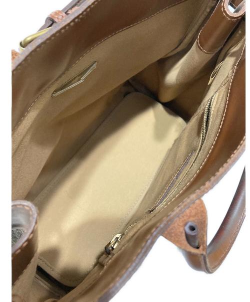 POLO RALPH LAUREN（ポロ・ラルフローレン）POLO RALPH LAUREN (ポロ・ラルフローレン) ハンドバッグ ブラウンの古着・服飾アイテム