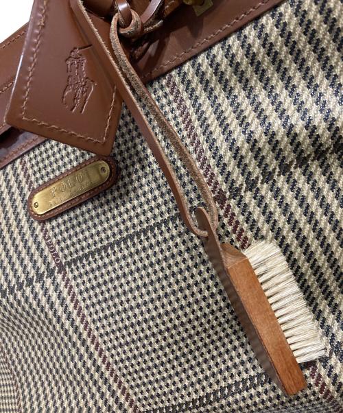 POLO RALPH LAUREN（ポロ・ラルフローレン）POLO RALPH LAUREN (ポロ・ラルフローレン) ハンドバッグ ブラウンの古着・服飾アイテム