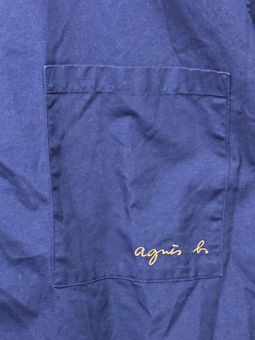 agnes b homme（アニエスベーオム）agnes b homme (アニエスベーオム) 半袖シャツ ネイビー サイズ:42の古着・服飾アイテム