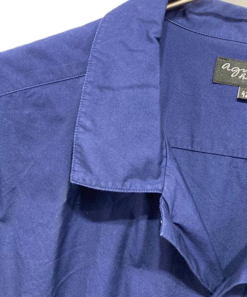 agnes b homme（アニエスベーオム）agnes b homme (アニエスベーオム) 半袖シャツ ネイビー サイズ:42の古着・服飾アイテム