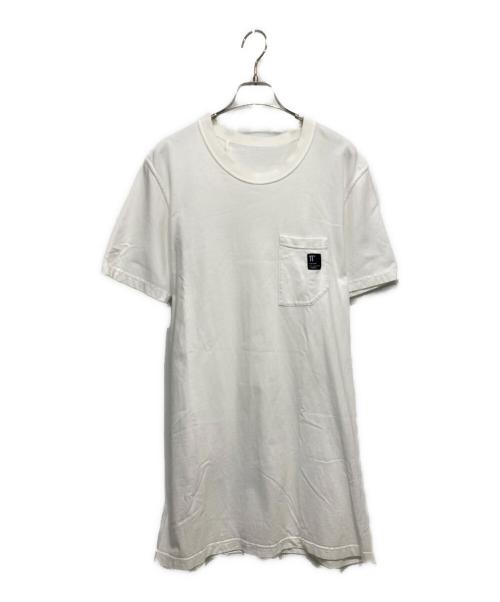 11 BY BORIS BIDJAN SABERI（イレブン バイ・ボリスビジャンサベリ）11 BY BORIS BIDJAN SABERI (イレブン バイ・ボリスビジャンサベリ) カットソー ホワイト サイズ:-の古着・服飾アイテム