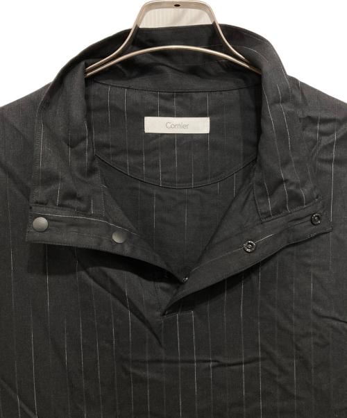 cornier（コルニエ）Cornier (コルニエ) プルオーバースナップボタンシャツ ブラック サイズ:Mの古着・服飾アイテム