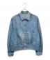 AURALEE（オーラリー）の古着「Selvedge Faded Light Denim Blouson」｜インディゴ