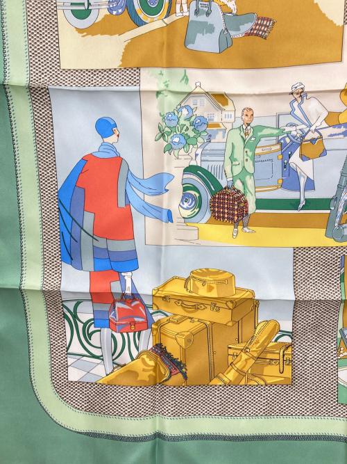 HERMES（エルメス）HERMES (エルメス) 自動車の快適　L Elegance et le Confort en Automobile グリーンの古着・服飾アイテム