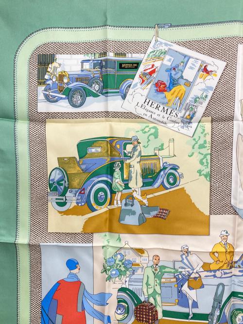 HERMES（エルメス）HERMES (エルメス) 自動車の快適　L Elegance et le Confort en Automobile グリーンの古着・服飾アイテム