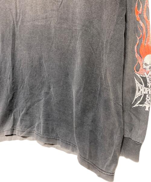 West Coast Choppers JESSE WHO（ウエストコーストチョッパーズ）West Coast Choppers JESSE WHO (ウエストコーストチョッパーズ) フレイムスカルプリントカットソー グレー サイズ:-の古着・服飾アイテム