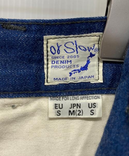 orSlow（オアスロウ）orSlow (オアスロウ) ツータックデニムワイドトラウザーズ インディゴ サイズ:Mの古着・服飾アイテム