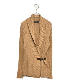 LAUREN RALPH LAUREN（ローレン ラルフ ローレン）の古着「Buckled Cotton Sweater」｜ベージュ