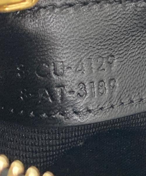CELINE（セリーヌ）CELINE (セリーヌ) トリオラージレザーショルダーバッグ ブラックの古着・服飾アイテム
