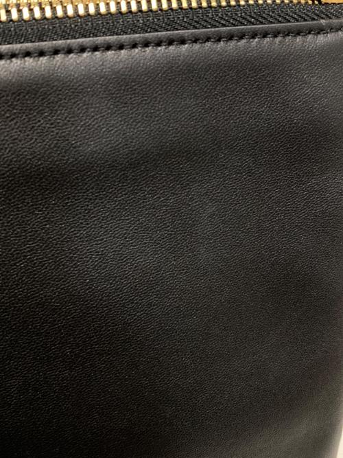 CELINE（セリーヌ）CELINE (セリーヌ) トリオラージレザーショルダーバッグ ブラックの古着・服飾アイテム