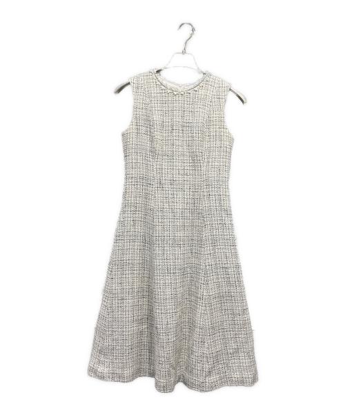 ANAYI（アナイ）ANAYI (アナイ) トライスピンツィードフレアワンピース　102327-14-450 ベージュ サイズ:36の古着・服飾アイテム