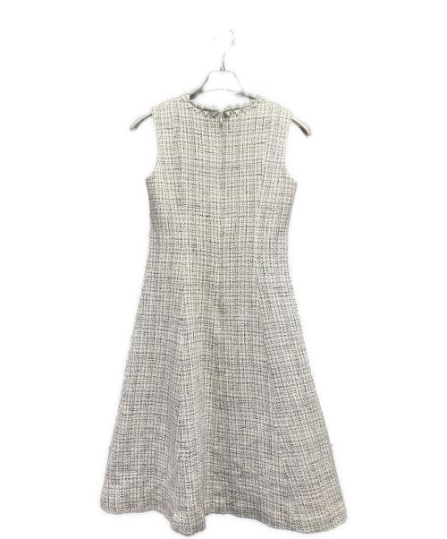 ANAYI（アナイ）ANAYI (アナイ) トライスピンツィードフレアワンピース　102327-14-450 ベージュ サイズ:36の古着・服飾アイテム