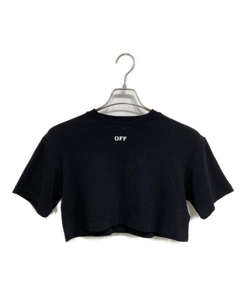 OFF-WHITE（オフホワイト）Off-White (オフホワイト) OFFロゴショートTシャツ　OWAA081R21JER001 ブラック サイズ:Ｓの古着・服飾アイテム