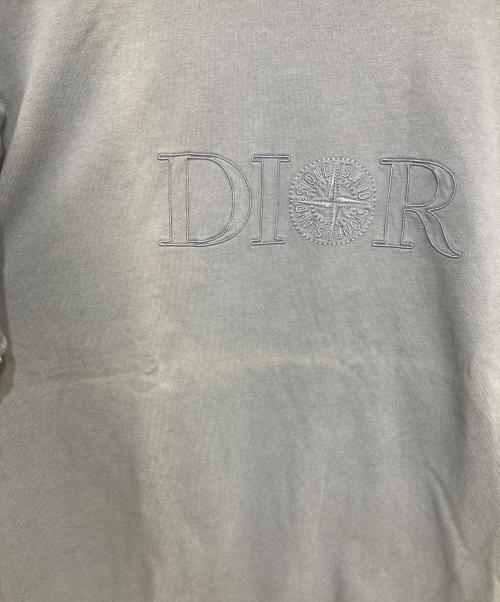 Dior（ディオール）Dior (ディオール) STONE ISLAND (ストーンアイランド) ロゴエンブロイダリーTシャツ　493J638A0554 ブルー サイズ:Ｓの古着・服飾アイテム