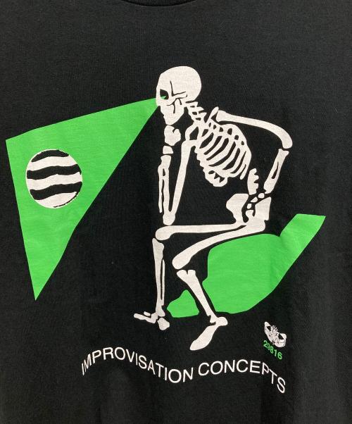 UNDERCOVER（アンダーカバー）UNDERCOVER (アンダーカバー) スカルプリントTEE　2017ss　improvisation concepts ブラック サイズ:１の古着・服飾アイテム