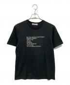 UNDERCOVERアンダーカバー）の古着「SCRIPT POEM TEE」｜ブラック