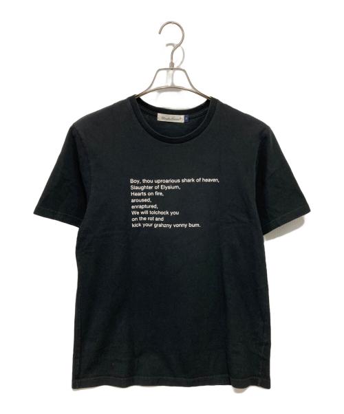 UNDERCOVER（アンダーカバー）UNDERCOVER (アンダーカバー) SCRIPT POEM TEE ブラック サイズ:2の古着・服飾アイテム