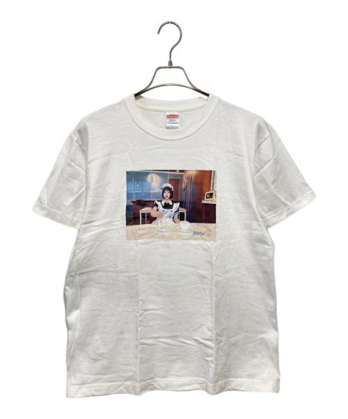 united athle（ユナイテッドアスレ）united athle (ユナイテッドアスレ) フォトTシャツ(ご用ですか？) ホワイト サイズ:Lの古着・服飾アイテム