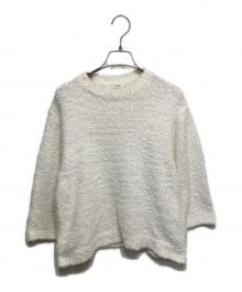 LOEFF（ロエフ）の古着「プードルクルーネックニット　8813-106-0043」｜ホワイト