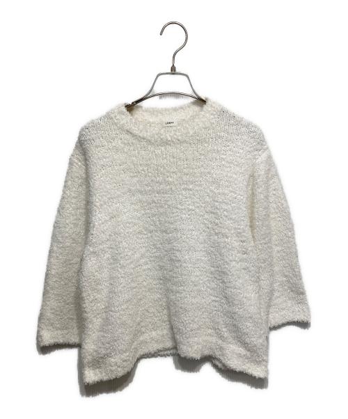 LOEFF（ロエフ）LOEFF (ロエフ) プードルクルーネックニット　8813-106-0043 ホワイト サイズ:-の古着・服飾アイテム