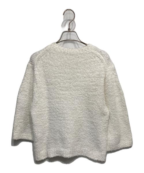 LOEFF（ロエフ）LOEFF (ロエフ) プードルクルーネックニット　8813-106-0043 ホワイト サイズ:-の古着・服飾アイテム