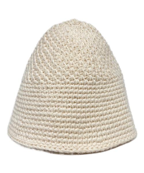 kijima takayuki（キジマタカユキ）kijima takayuki (キジマタカユキ) HAND KNIT SAILOR HAT/ハンドニットセーラーハット　KN-232802 ベージュ サイズ:-の古着・服飾アイテム