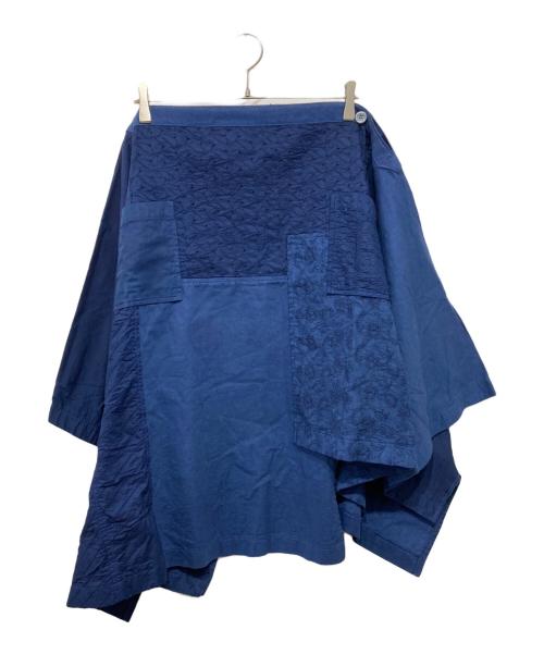 TAO COMME des GARCONS（タオ コムデギャルソン）TAO COMME des GARCONS (タオ コムデギャルソン) 24SSデニムパッチ染めスカート ブルー サイズ:Mの古着・服飾アイテム