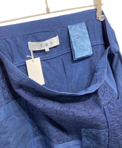 TAO COMME des GARCONS（タオ コムデギャルソン）TAO COMME des GARCONS (タオ コムデギャルソン) 24SSデニムパッチ染めスカート ブルー サイズ:Mの古着・服飾アイテム