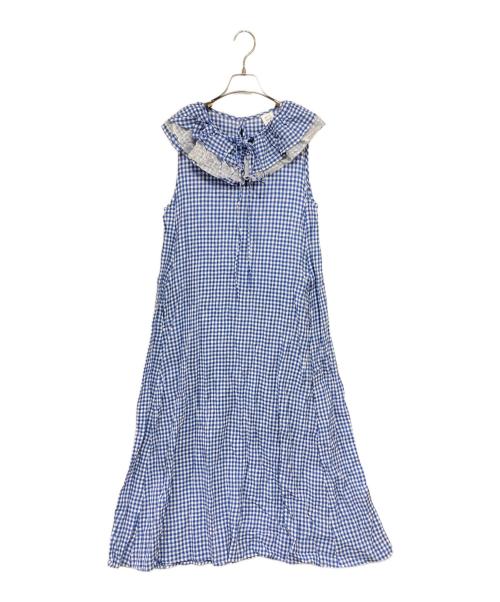bulle de savon（ビュル デ サボン）bulle de savon (ビュル デ サボン) ノースリーブワンピース ブルー サイズ:Fの古着・服飾アイテム
