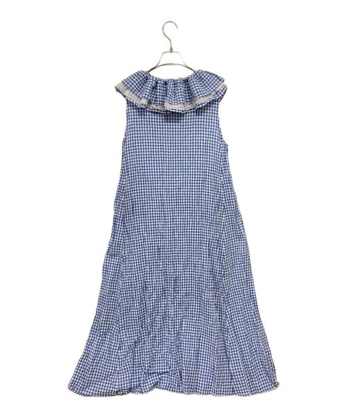 bulle de savon（ビュル デ サボン）bulle de savon (ビュル デ サボン) ノースリーブワンピース ブルー サイズ:Fの古着・服飾アイテム