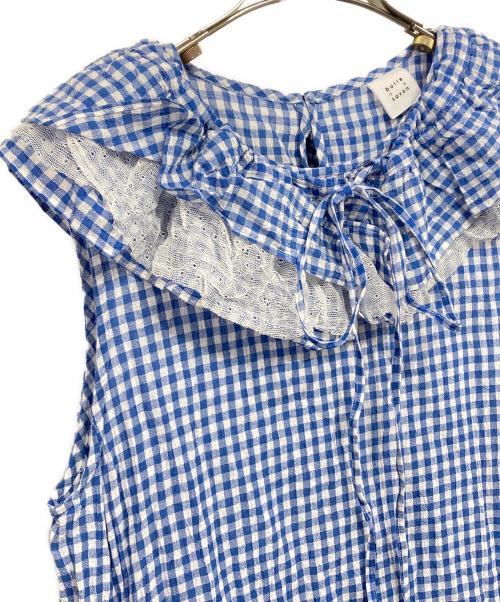 bulle de savon（ビュル デ サボン）bulle de savon (ビュル デ サボン) ノースリーブワンピース ブルー サイズ:Fの古着・服飾アイテム