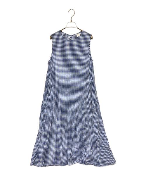 bulle de savon（ビュル デ サボン）bulle de savon (ビュル デ サボン) ノースリーブワンピース ブルー サイズ:Fの古着・服飾アイテム